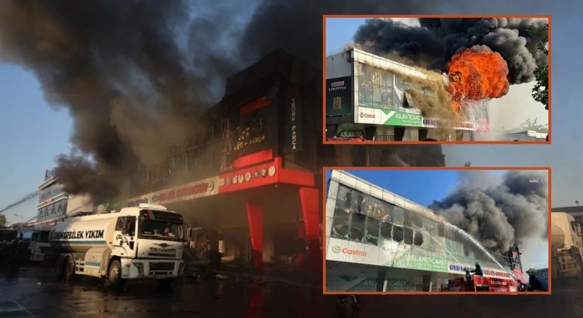 Diyarbakır’da Sanayi Sitesinde Yangın: Kozmetik Deposu Alevlere Teslim Oldu