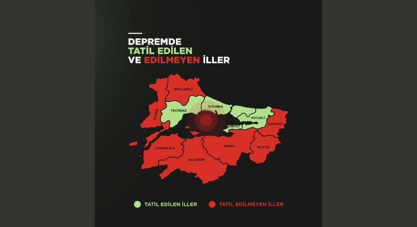 Marmara Depremi Sonrası İstanbul ve Çevre İllerinde Okullar Tatil Edildi​