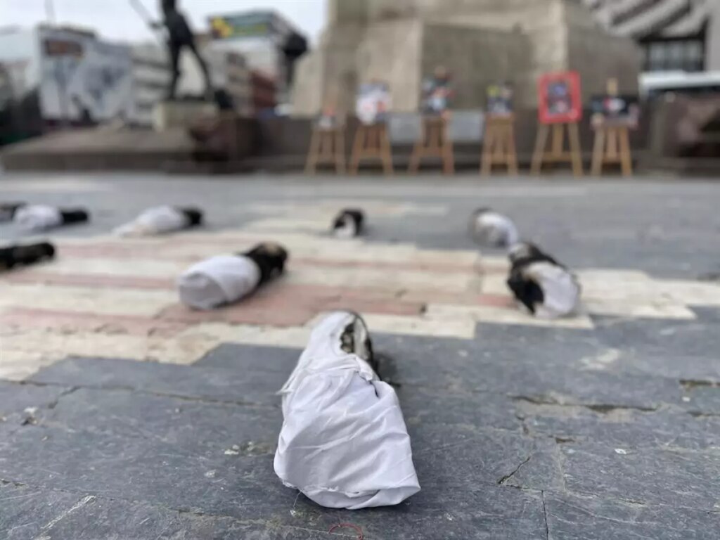 Gazze’deki Katliama Dikkat Çekmek İçin Ankarada Yapılan Protesto