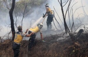 Lazkiye’de Orman Yangınıyla Mücadele Çalışmaları Devam Ediyor