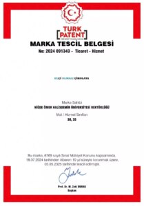 Niğde Ömer Halisdemir Üniversitesi’nden Marka Tescili Başarısı