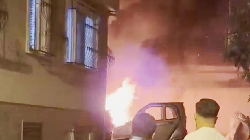 Fatih’te Aile İçi Tartışma ve Araba Yakma Olayı