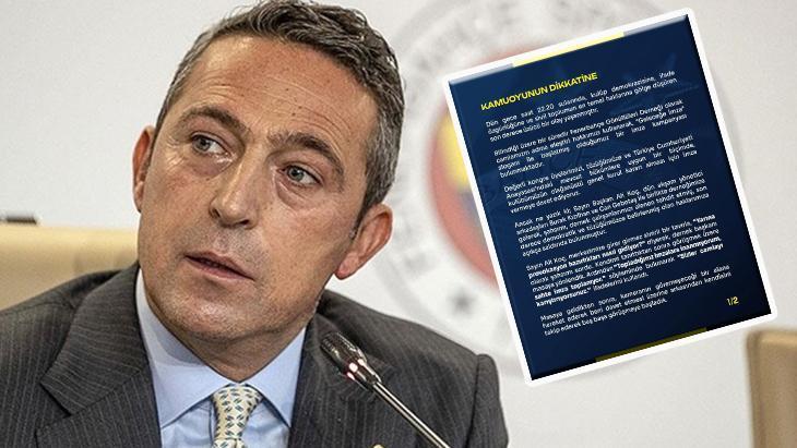 Fenerbahçe’de Kulüp Başkanı Ali Koç ve Gönüllüleri Derneği Arasındaki Gerilim ve Resmi Açıklamalar