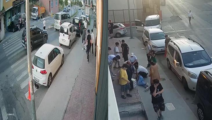 Minibüsle Gelen Şüphelilerin Şiddet Dolu Saldırısı Kameralara Yansıdı