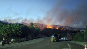 İlçede Çökek Yaylası’nda Orman Yangını Kontrol Altına Alınıyor