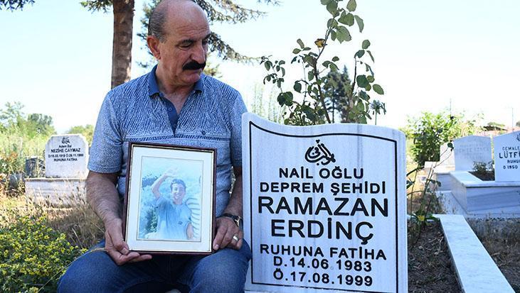 17 Ağustos’un acısı dinmedi! Nail Erdinç, 26 yıldır enkazda kaybettiği oğlunu anıyor