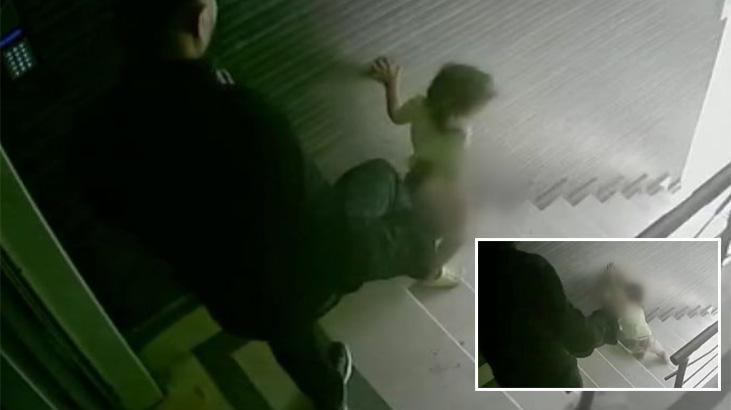 3 yaşındaki kızına tekme atıp merdivenlerden atan babaya ilk duruşmada tahliye