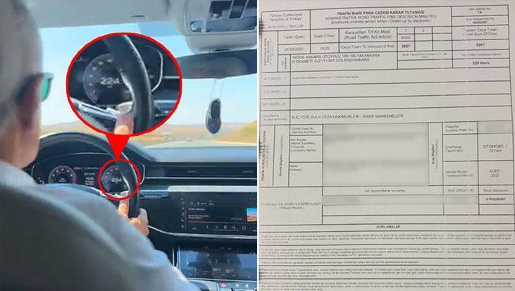 Abdulkadir Uraloğlu’nın Ankara-Niğde Otoyolu’ndaki Sürüş Anları ve Radar Cezası