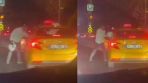 Beykoz ve Küçükçekmece’de Yol Verme Gerginliği Kameralarda