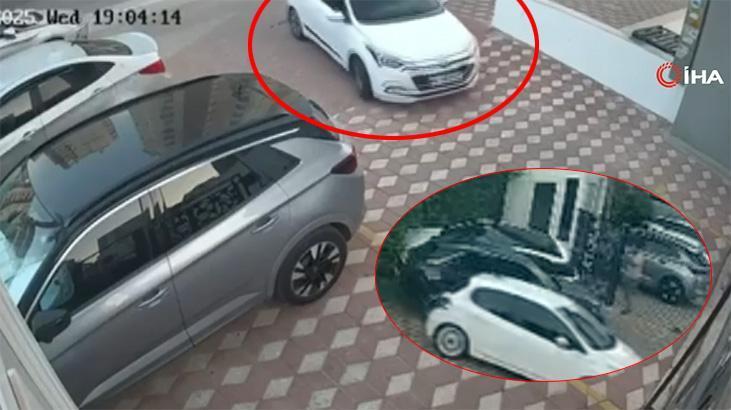 Gaza Basan Sürücü Kapı Önünde Yaşanan Kaza: Komşulardan Kaydı Detaylar