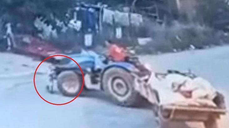 İnegöl’de Traktör kazası: Çocuk ağır yaralandı, kamera kayıtlarında anlar