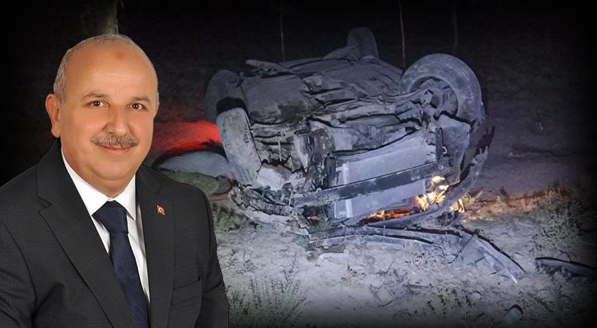 Keskin Belediye Başkanı Ekmel Cönger’in içinde bulunduğu otomobil kaza yaptı: 3 yaralı
