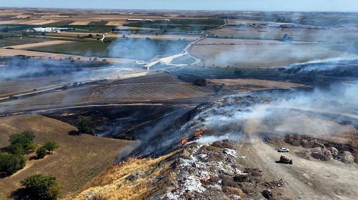 Kırklareli’de korkutan yangın! TEM ve D-100 trafiğe kapatıldı
