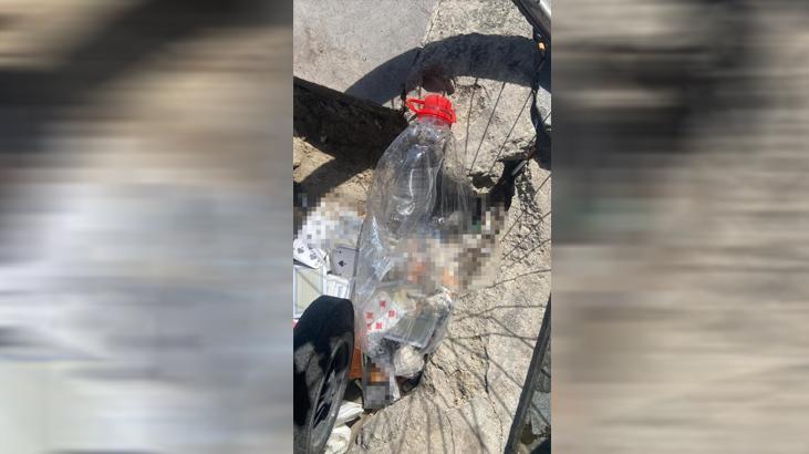 Küçükçekmece’de 4 çocuk kıraathaneye içi tuz ruhu dolu şişe attı