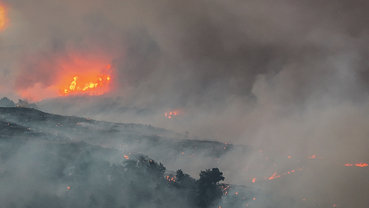 SON DAKİKA Çanakkale’de alevlerle mücadele sürüyor: 5 köy tahliye edildi