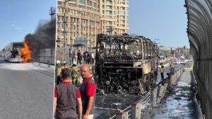 Sultangazi’de Yol Kenarında Park Halindeki Otobüste Yangın: İtfaiye Müdahalesiyle Söndürüldü