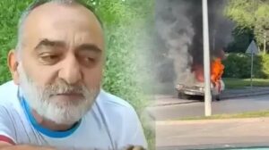 TBMM önünde otomobilini yakan şüpheli tutuklandı