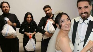 Artvin’deki Düğünde 55 Kilogramluk Madeni Para Sürprizi: Dostların Eğlenceli Takı Töreni