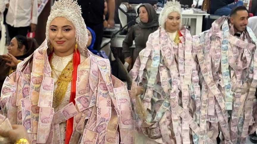 Aşiret Düğününde Büyük Takı ve Nakit Ziyafeti: Gelin ve Damat İçin Görkemli Kutlama