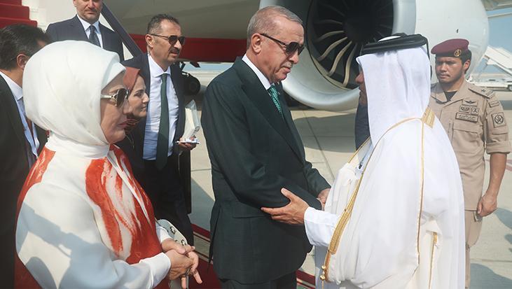 Erdoğan Katar’da İİT-Arap Ligi Olağanüstü Zirvesi’ne Katılmak Üzere Doha’ya Hareket Etti