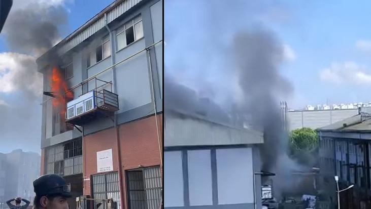 İstanbul’da Metal Kaplama Atölyesinde Yangın: 2 Katlı İş Yerinde Hasar Meydana Geldi