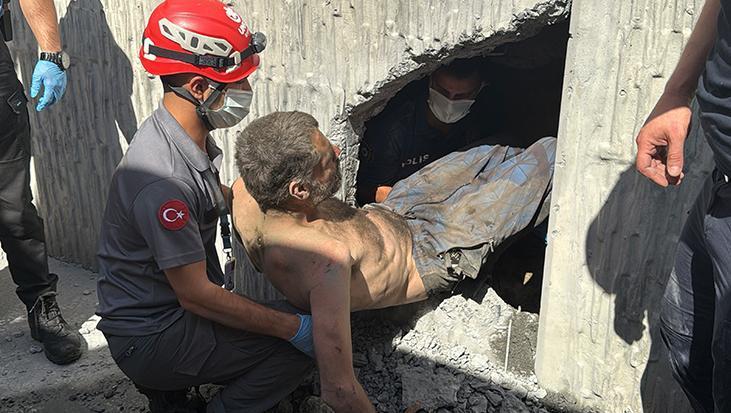 Kasımpaşa-Hasköy Tüneli girişinde 6 saatlik kurtarma operasyonu: Dar alanda mahsur kalan kişi güvenliğe kavuşturuldu