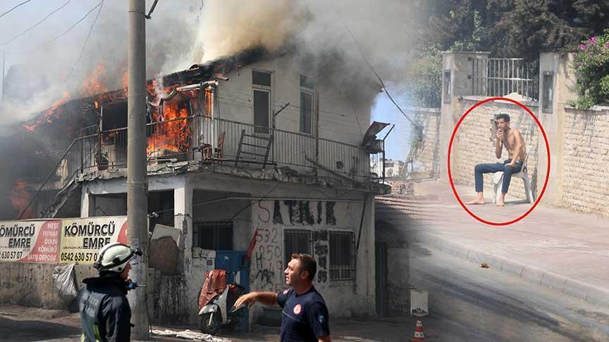 Medyada Yer Alan Yangın Olayı: Evi Benzinle Ateşe Veren Genç Kişi Yakalandı