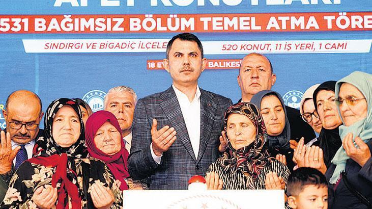 Sındırgı ve Bigadiç’te 531 Temel Atağıyla Depreme Dayanıklı Yaşam Alanları