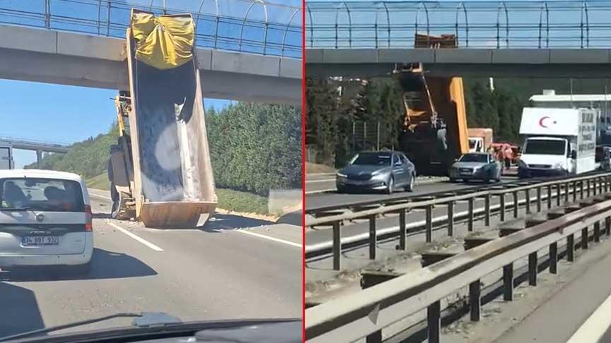 TEM Otoyolu’nda Damper Çarpmasıyla Yaşanan Kaza ve Kurtarma Operasyonu