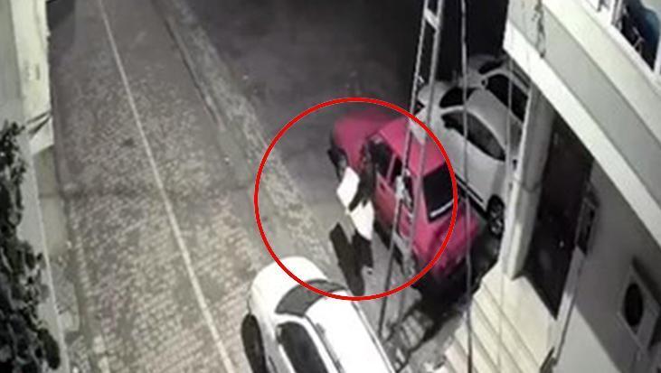 Firuzköy’de Araca Monte Edilemeden Çalınan 20 Bin Liralık Ses Sistemi ve Güvenlik Kamerası Kayıtları