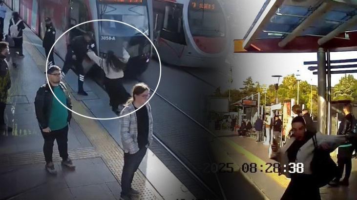 Raylı Sisteminde Kaydedilen Uyarı ve Kahramanlık: Kulaklık Sebebiyle Şansını Ziyan Etmekten Kurtulan Genç Kız