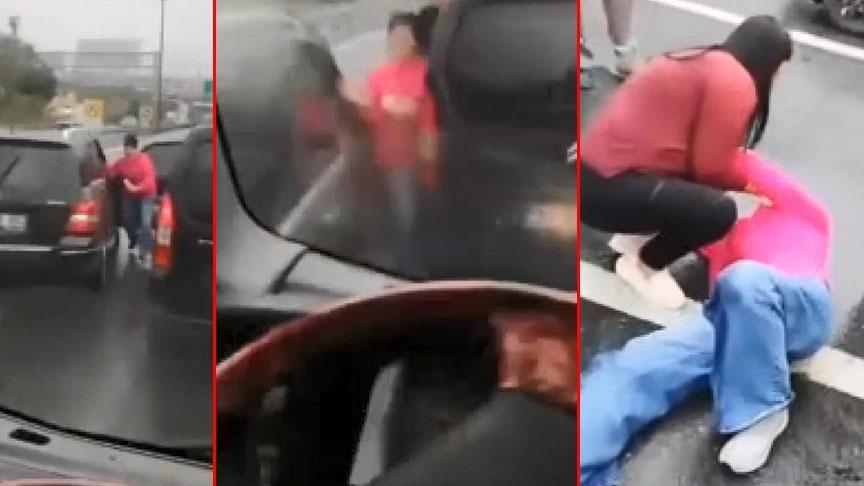 TEM Otoyolu Esenyurt’ta Zincirleme Kaza ve Cep Telefonuyla Olay Kaydı