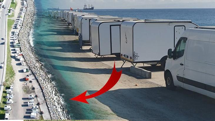 Beylikdüzü Sahilinde Karavan Gerilimi: 2,5 Kilometrelik Şeritte 700’e Yakın Konaklama