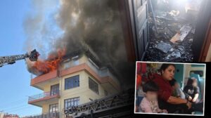 Çatı Katında Başlayan Yangın: Üç Çocuk Kurtarılarak Güvende