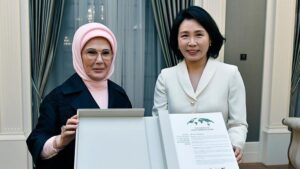 Cumhurbaşkanı Eşi Emine Erdoğan ve Kim Hea Kyung’un Kültürel ve Çevresel İş Birliği Ziyareti