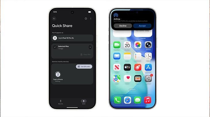 Pixel 10 ile AirDrop Uyumluluğu: Android’den Apple’a Doğrudan Dosya Transferi