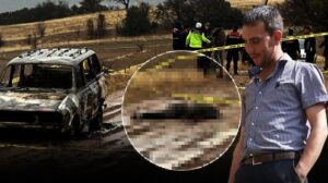 Aydoğmuş’ta Dağlık Bölge Yakınında Yanan Araç ve Olayla İlişkili İnceleme