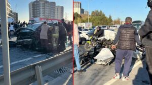 Başakşehir’de Korkutan Çarpışma: İki Araç Ağır Hasar, Bir Kişi Hayatını Kaybetti