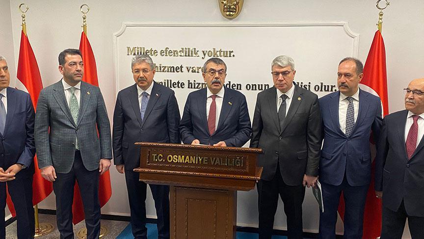 Osmaniye Ziyaretinde Eğitimde Deprem Sonrası Adımlar ve Planlanan Derslik Atılımları