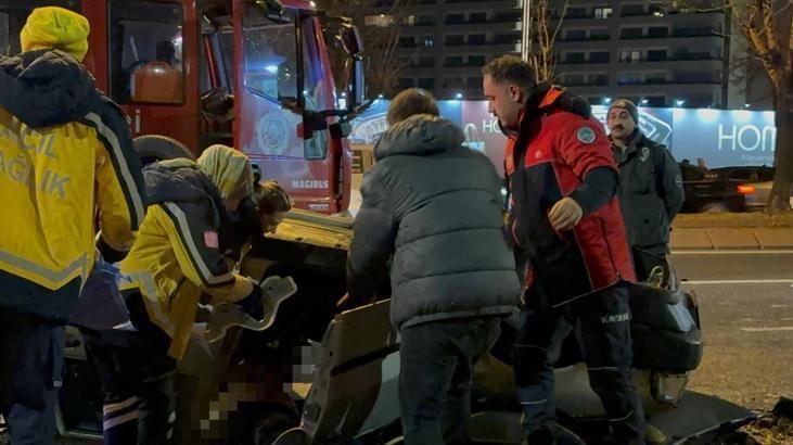 Talas Bulvarı’nda Meydana Gelen Kaza: Sürücünün Kontrolünü Kaybetmesiyle Takla Attı