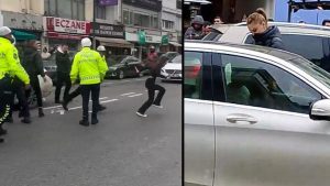 Beşiktaş Bebek’te Şok Anları: Trafik Kilitli, Sürücü Tutuklanıp Hastaneye Yatırıldı