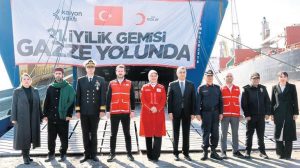 İyilik Gemileri Gazze için 3.3 Bin Tonluk Yardımla Yola Devam Ediyor