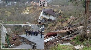 Ordu’da Sağanak Sonrası Heyelan: Yol Çökünce Giriş-Çıkış Tamamen Kapatıldı