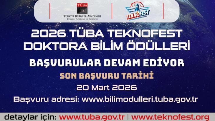 TÜBA-TEKNOFEST Doktora Bilim Ödülleri 2026 Başvuruları Başladı: Yeni Fuat Sezgin Bilim Tarihi Ödülü de Dahil