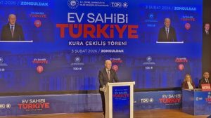 Zonguldak’ta 500 Bin Sosyal Konut İçin Kura Çekimi ve Hak Sahipleri Belirleme Töreni
