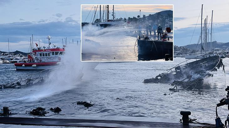 Bodrum’daki Marinada Yangın: 7 Motoryatta Duman ve Alevler