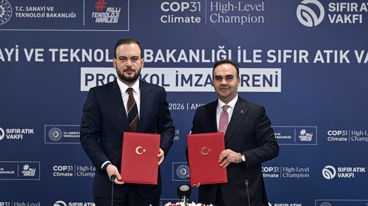 Sanayi ve Teknoloji Bakanlığı ile Sıfır Atık Vakfı arasında yeşil dönüşüm ve döngüsel ekonomi odaklı işbirliği protokolü