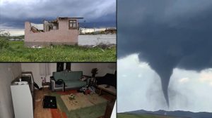 Köyde Hortum Felaketi: Canlar Korundu, Evler ve Altyapı Büyük Zarar Gördü
