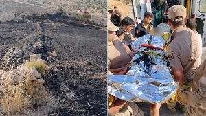 Cizre’de Anız Yangını ve M.M.’nin Ağır Yaralanması